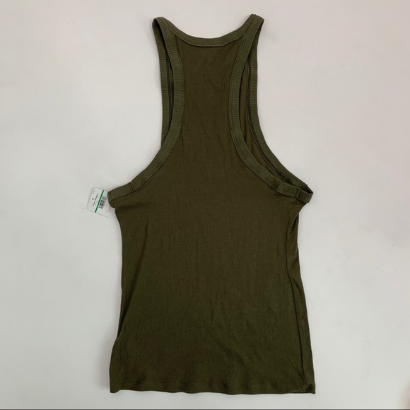 Free People Racer Back Tank Top army green - Picture 5 of 5